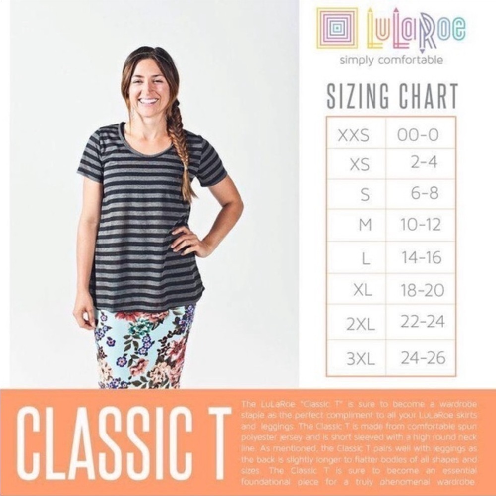 LulaRoe Randy Classic T L - Picture 2 of 7